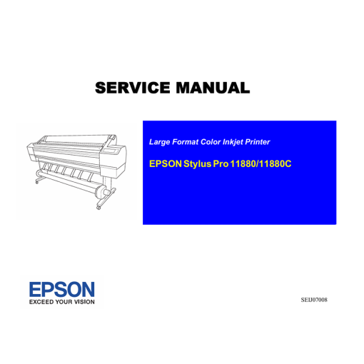 Epson 11880 11880C Plotter English Service Manual