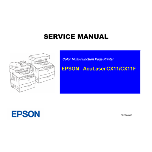 Epson AcuLaser CX11 CX11F Service Manual English