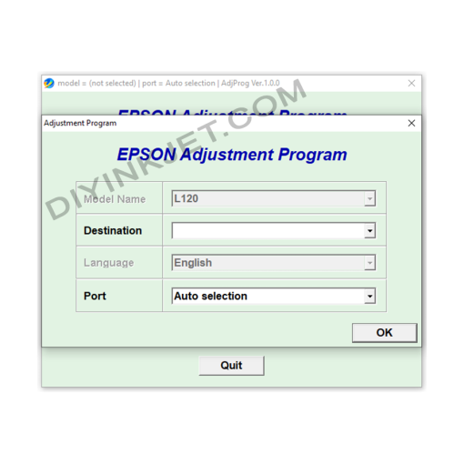 Epson L120 Adjustment Program