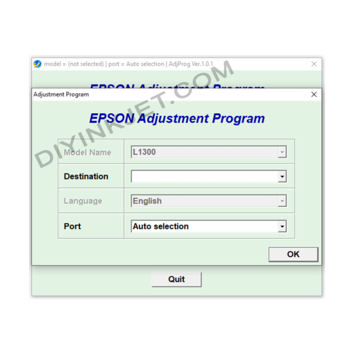Epson L1300 Adjustment Program