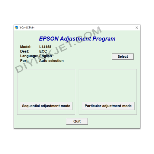 Epson L14158 Adjustment Program