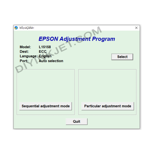 Epson L15158 Adjustment Program