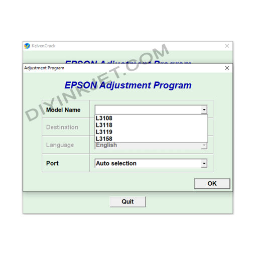 Epson L3108 L3118 L3119 L3158 Adjustment Program
