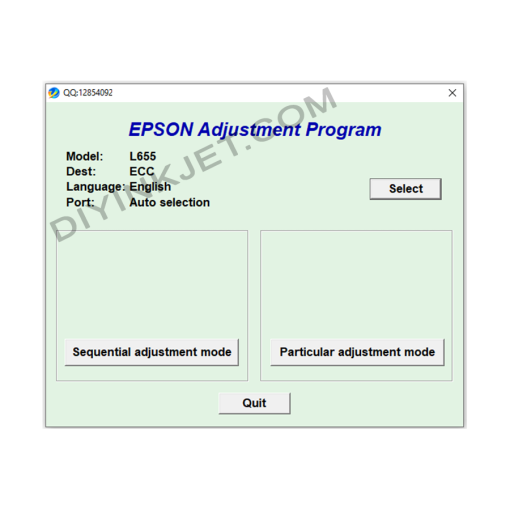 Epson L655 Adjustment Program