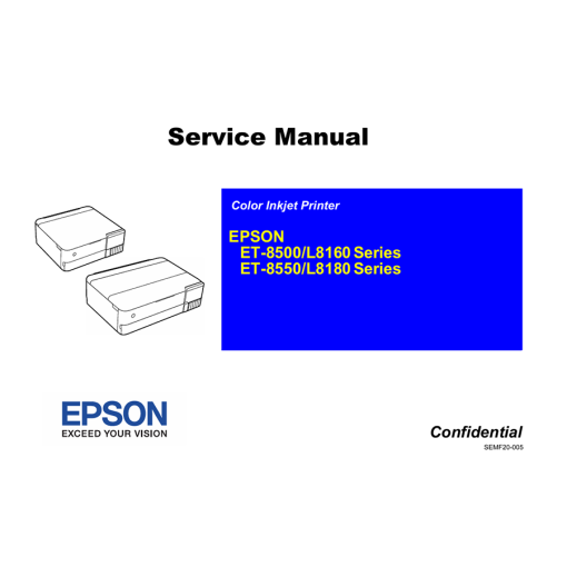 Epson L8500 L8550 L8160 L8180 L8168 L8188 English Service Manual