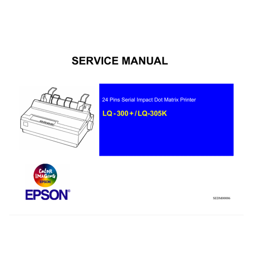 Epson LQ300+_305K-C English Service Manual