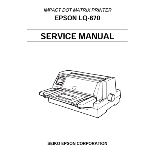 Epson LQ670K English service manual