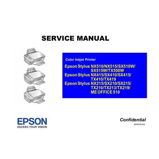 Epson ME OFFICE 510_A English service manual