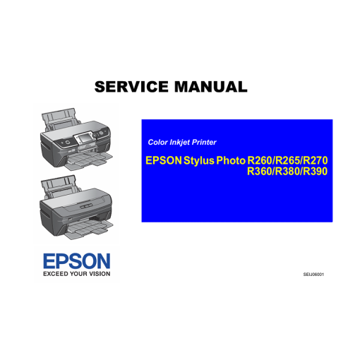 Epson R260 R265 R270 R360 R380 R390 English Service Manual