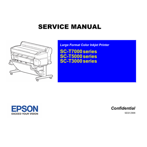 Epson T3280 T5280 T7280 T3000 T5000 T7000 Plotter English Service Manual