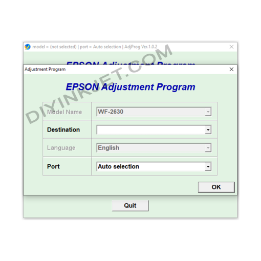 Epson WF-2630 Adjustment Program