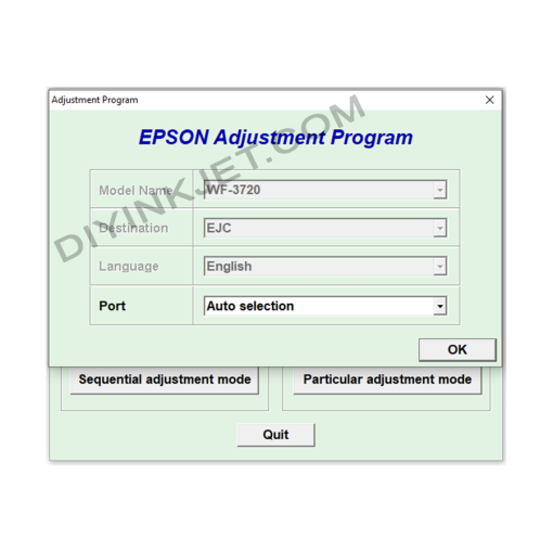 Epson WF-3720 Adjustment Program