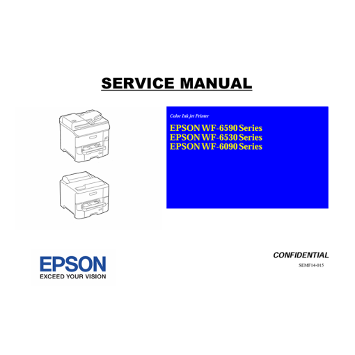 Epson WF 6590 6530 6090 Series Inkjet Printer English Service Manual