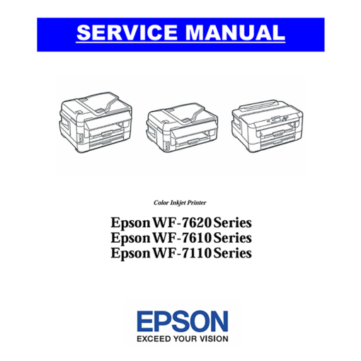Epson WF 7620 7610 7110 English service manual