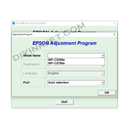 Epson WF-C5290A WF-C5790A Adjustment Program
