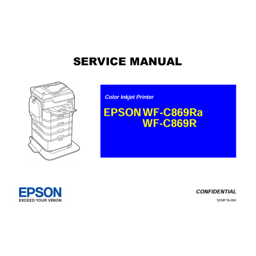 Epson WF-C869R WF-C869Ra C869R C869Ra Copier English Service Manual