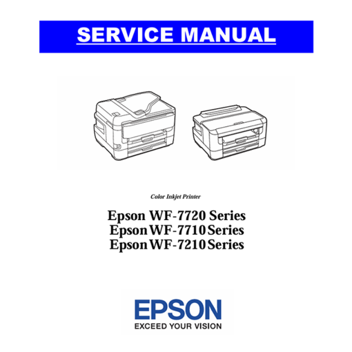 Epson WF7720 WF7710 WF7210 English Service Manual