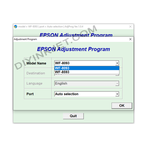 Epson Wf-8093 Wf-8593 Adjustment Program